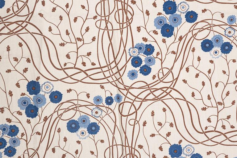 Josef Frank, gardiner, ett par samt kuddar, ett par, "Loops", Firma Svenskt Tenn.