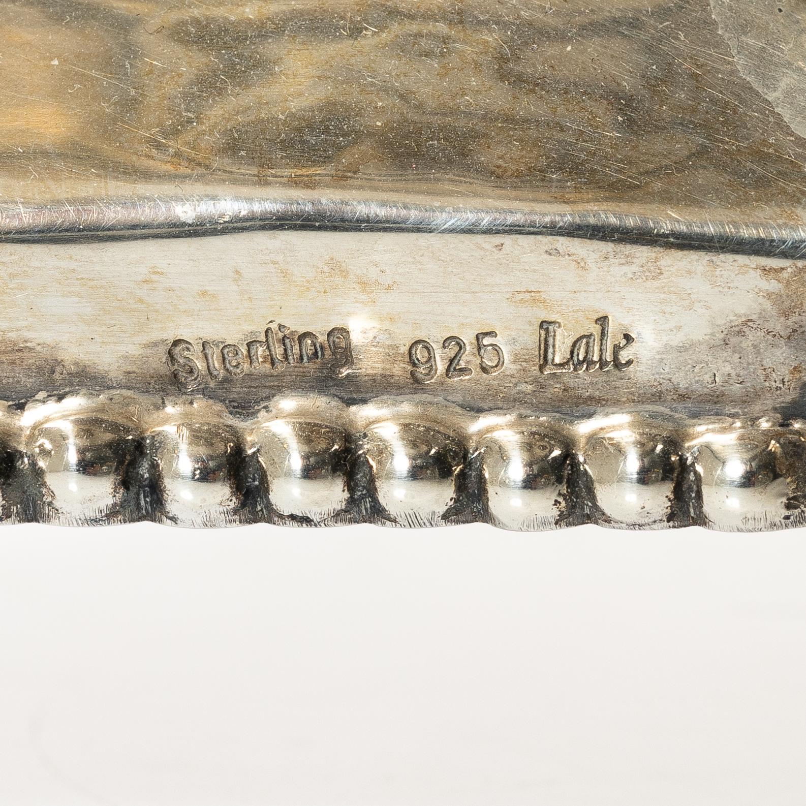 Praktskål, sterlingsilver, 1900-tal.
