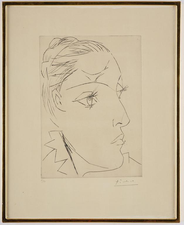 Pablo Picasso, "Portrait de Dora Maar au Chignon II".