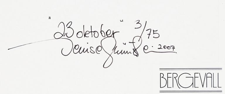 Denise Grünstein, "23 oktober", 2007.