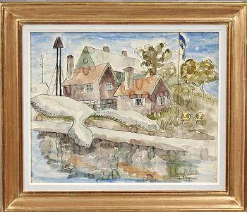 AGNES CLEVE, blandteknik, sign o dat -41.