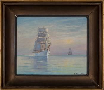 ALEXANDER WILHELMS, olja på duk, uppfodrad på skiva, sign. o dat. 1939.