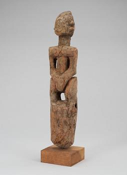 FETISH. Wood. Tellem/Dogon tribe. Mali mid - second half of the 19th century. Height 34 cm.
