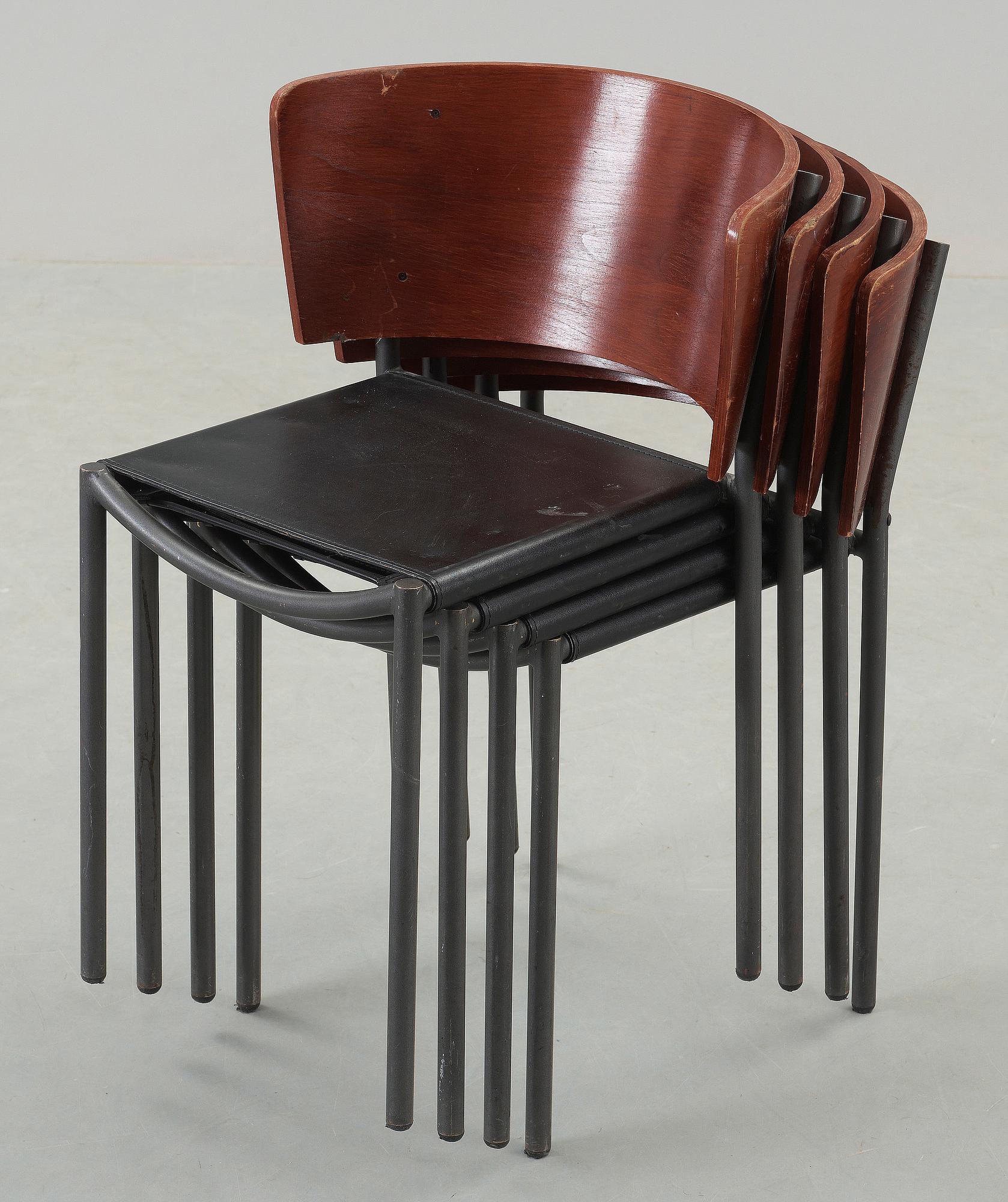 STOLAR, 8 st. ""Lilla Hunter", design Philippe Starck, formgiven 1988.