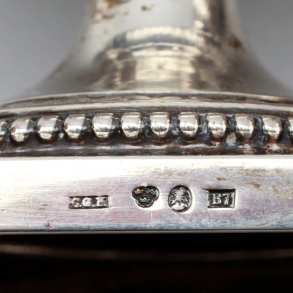 KAFFESERVIS, 3 delar, silver, CG Hallberg, Stockholm 1904. Vikt ca 1016 g.