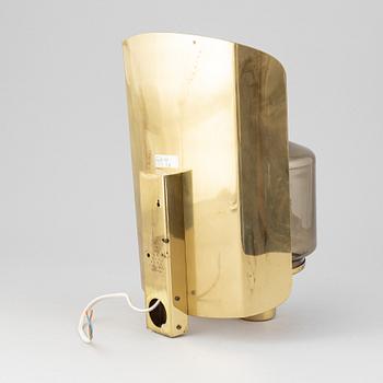 Hans-Agne Jakobsson, three brass wall light sconces, Markaryd, 1960's.