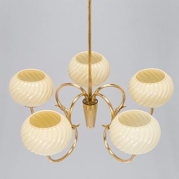Gunnel Nyman, a mid-20th century , '51132/5' chandelier for Idman.