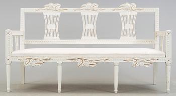 SOFFA, gustaviansk stil, Lindome-typ. 1900-tal.