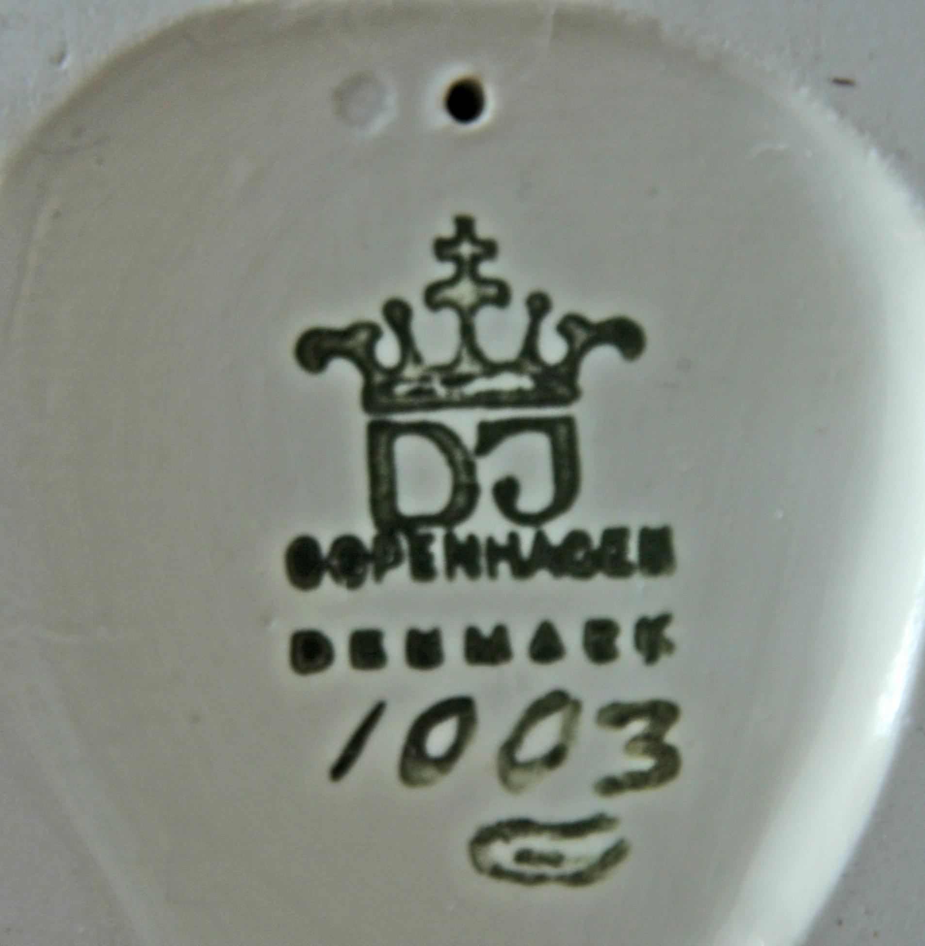 FIGURINER, 2 st. Porslin, Danmark.