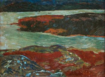 535. Helmer Osslund, Coastal landscape.