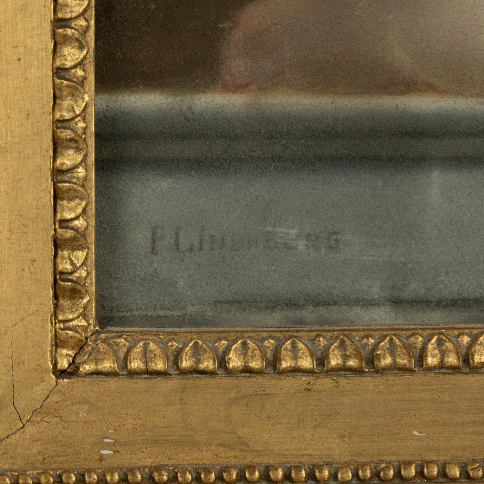 Per Lindhberg, Queen Christina crowned with a laurel wreath of wisdom.