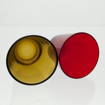 KANNA, DRYCKESGLAS 4 st, SMÅ GLAS 6+4 st, Kaj Franck, 1900-talets hälft.