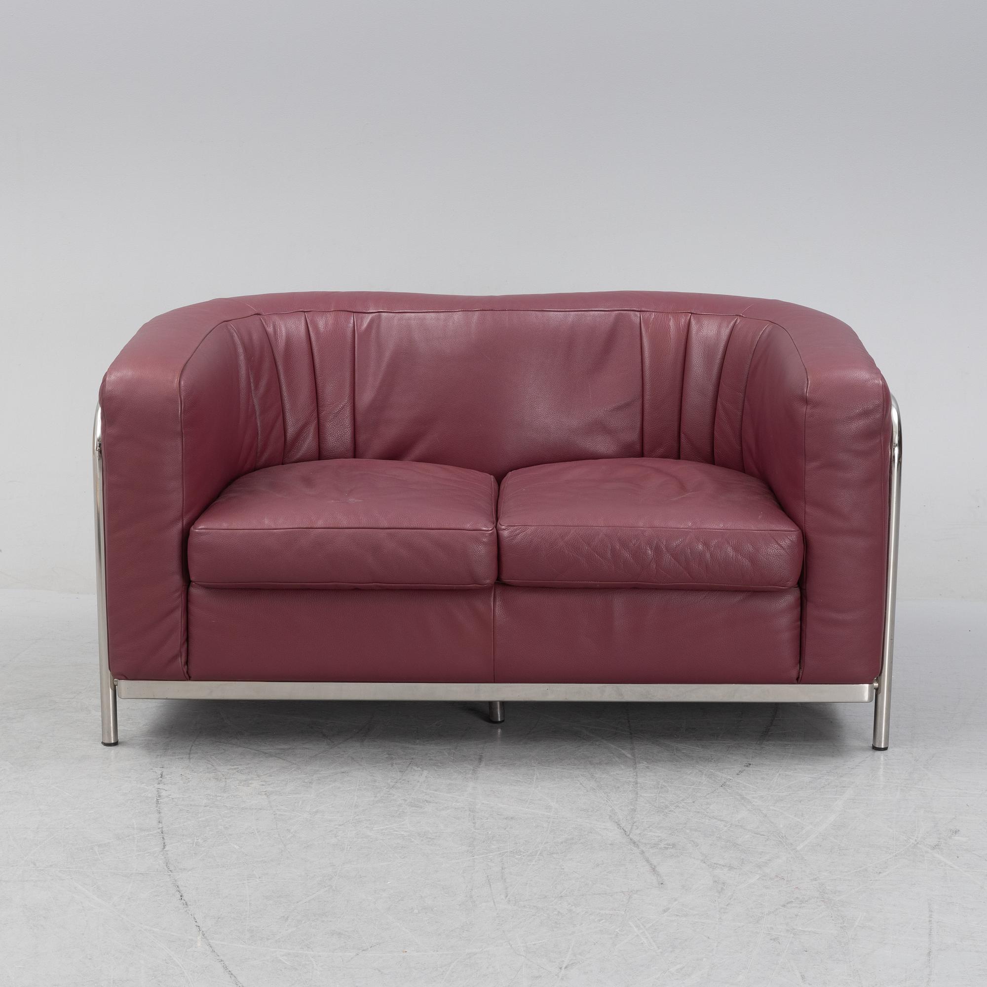 Jonathan de Pas, Donato D. Urbino & Paolo Lomazotti, a two-seat 'Onda' sofa, Zanotti, Italy, model launched 1985.
