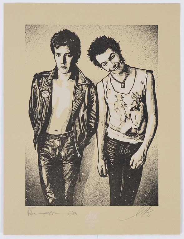 Shepard Fairey & Dennis Morris,  the complete portfolio with 10 letterpress prints, 2013. Each signed and numbered.