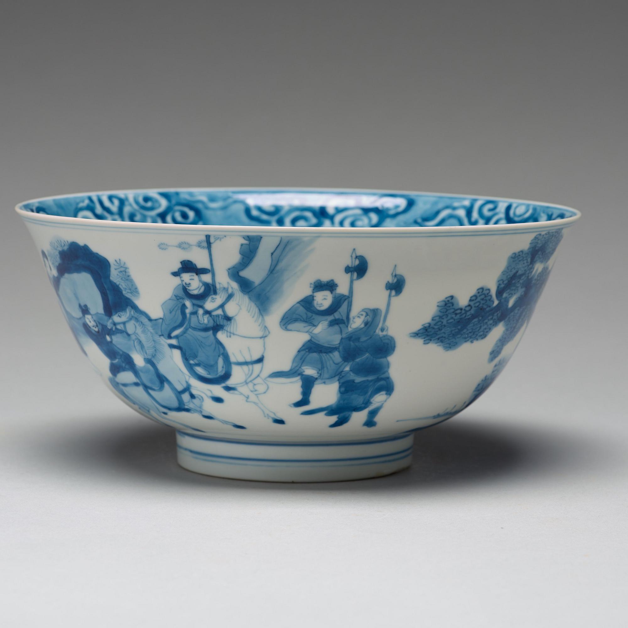 SKÅL, porslin. Qingdynastin, Kangxi (1662-1722).