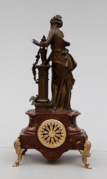 KLOCKGARNITYR, 3 delar, Frankrike, 1800-/1900-tal.