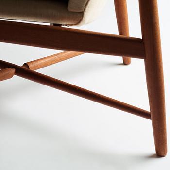 Finn Juhl, a pair of "Bo59" teak easy chairs, Bovirke Denmark, 1950-60's.