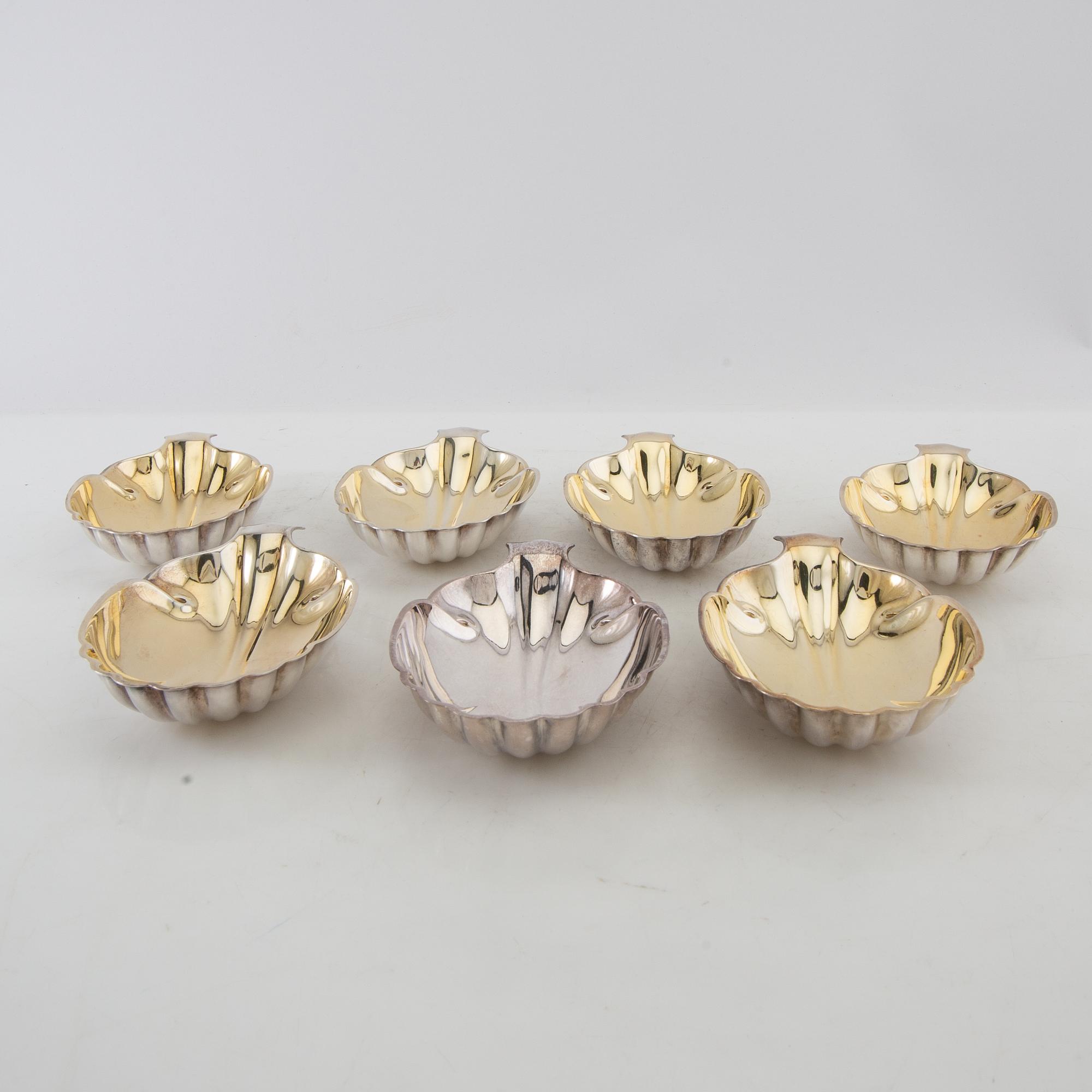 Side plates 13 pcs GAB silver-plated, first half of the 1900s.