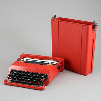 SKRIVMASKIN, "Valentine",  Perry King samt Ettore Sottsass, Olivetti, 1900-tal.