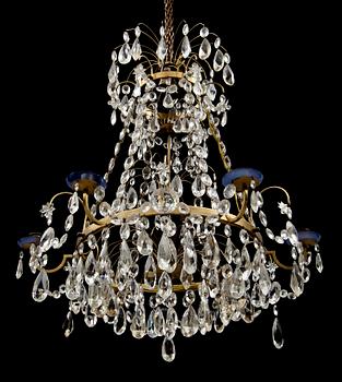 LJUSKRONA, gustaviansk stil, 1900-talets mitt. Höjd 70 cm.