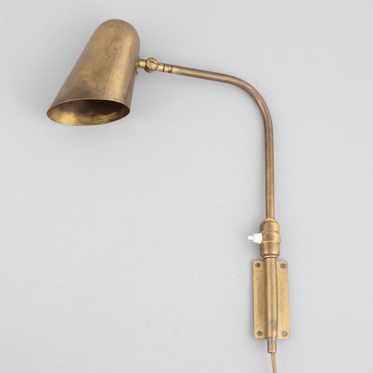 Bertil Brisborg, a wall lamp, model "31203", Nordiska Kompaniet, 1940s-50s.