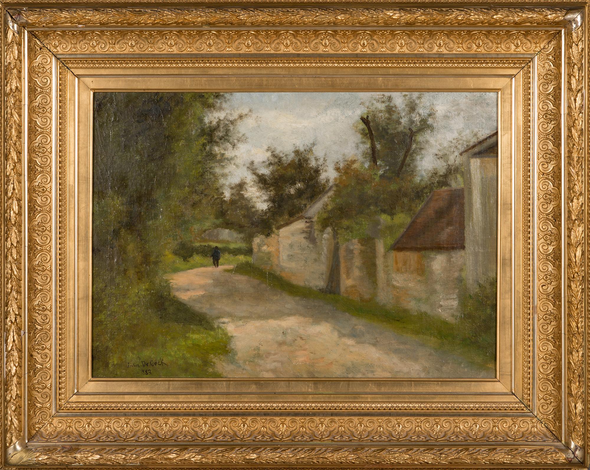 Julia Stigzelius-de Cock, oil on canvas, signed and dated 1883.