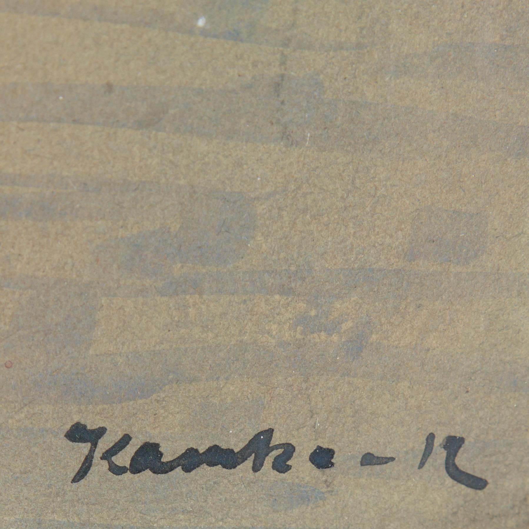 IVAR KAMKE, signerad Kamke och daterad -12, gouache.