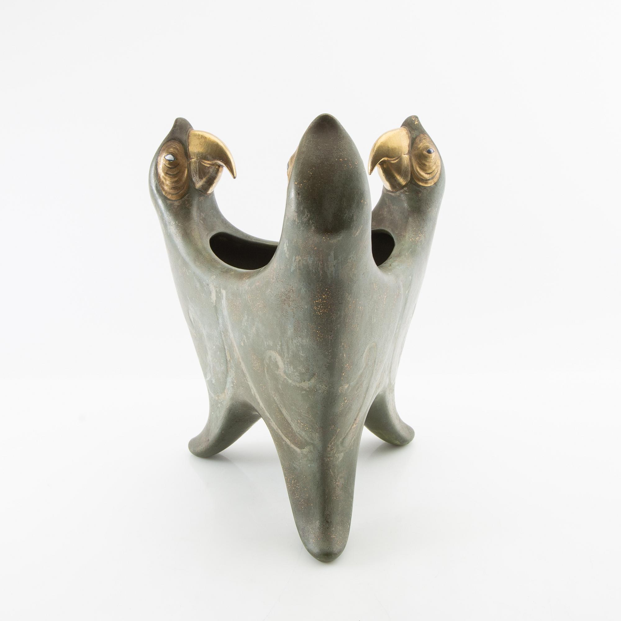 Julius Dressler Urn/Vase Jugendstil Biela near Bodenbach, Bohemia, ca 1910/15.