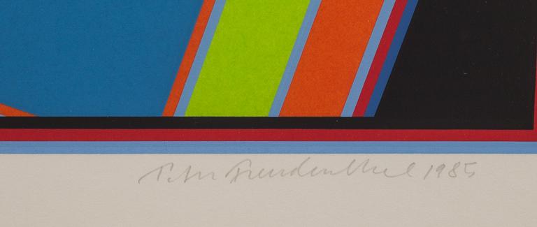 PETER FREUDENTHAL, färglitografi, signerad och numrerad 65/120, daterad 1985.