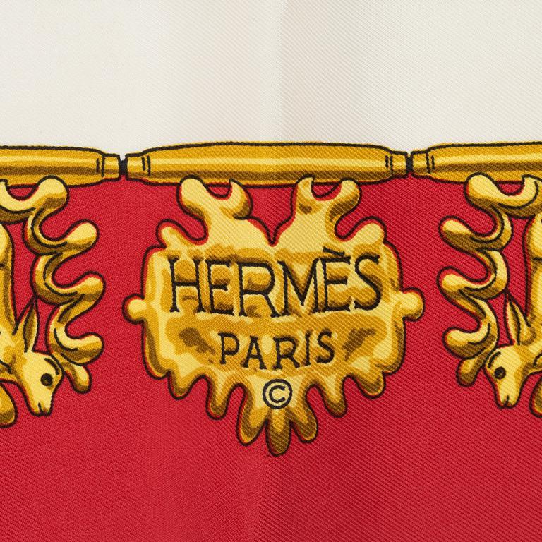 Hermès, scarf, "Les Cavaliers d'Or".