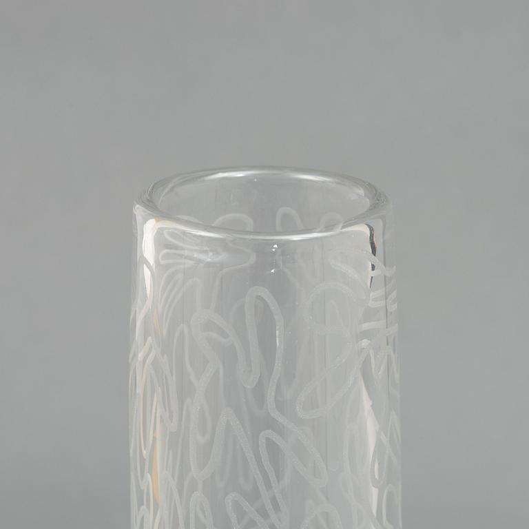 Martti Rytkönen, a glass vase, Orrefors Expo, 2000.