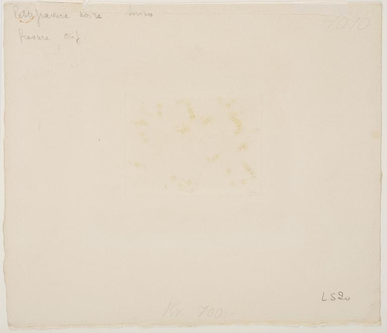 Joan Miró, ”Petite Gravure Noire”.