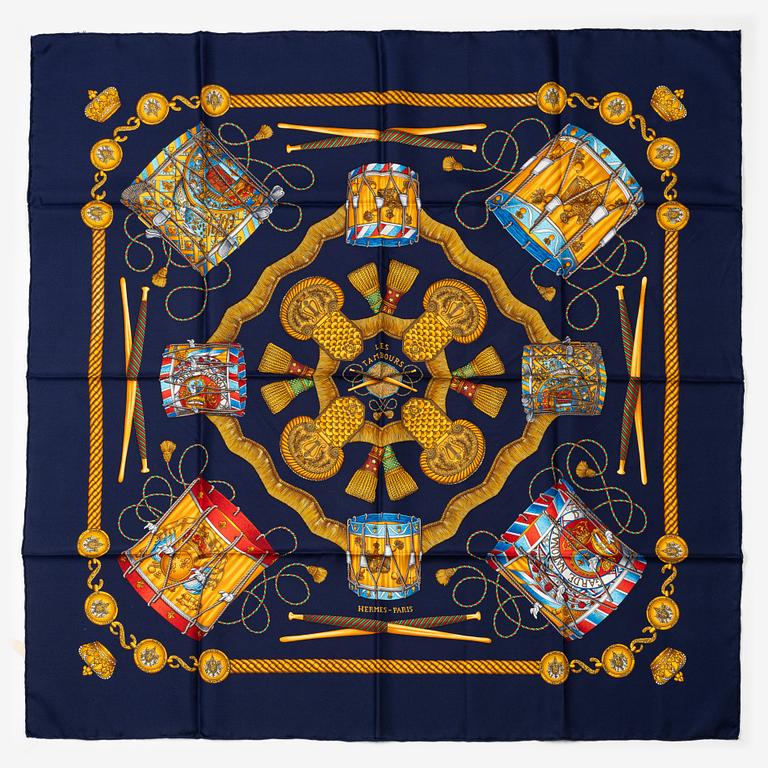 Hermès, scarf, "Les Tambours".