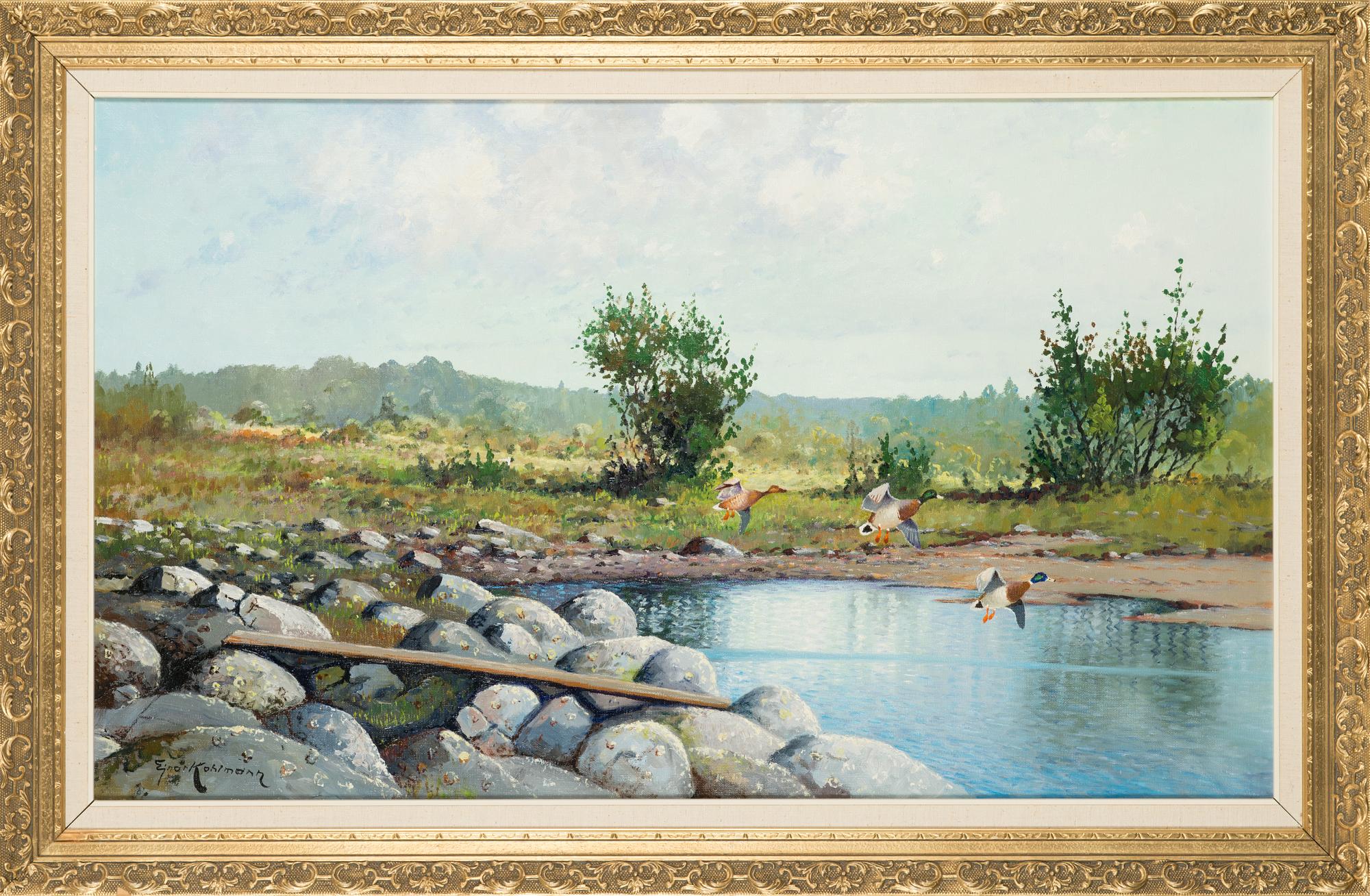 Ejnar Kohlmann, olja på duk, signerad.