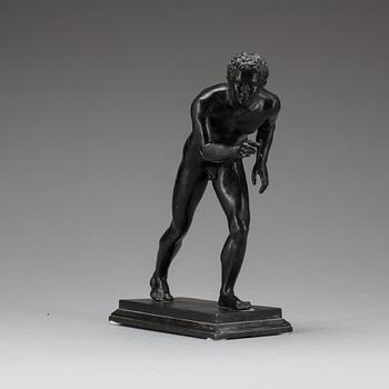 SKULPTUR, patinerad brons, 1800-talets slut.