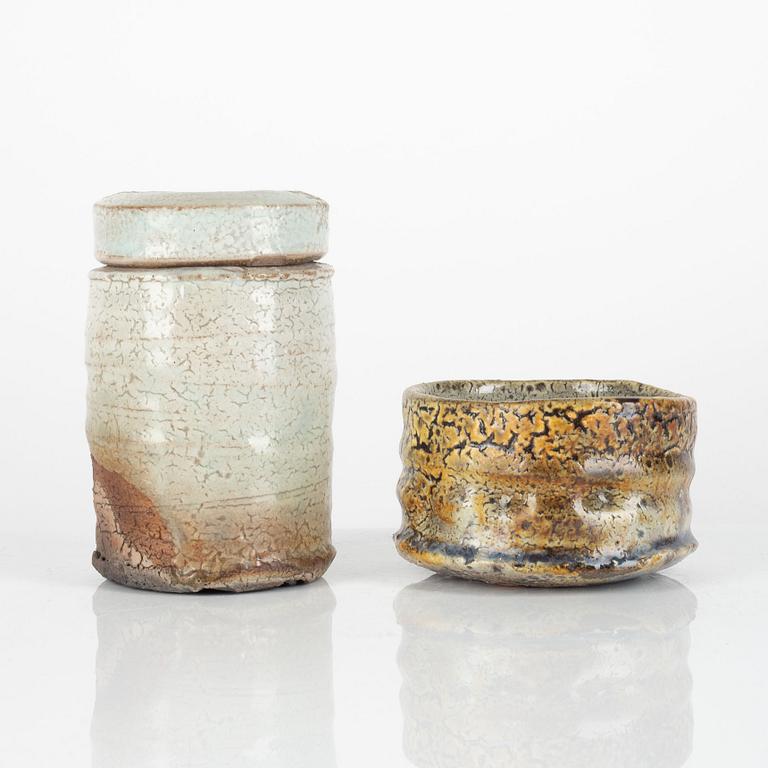 Kim Holm, bowl and lidded bowl, Denmark, circa 2000.