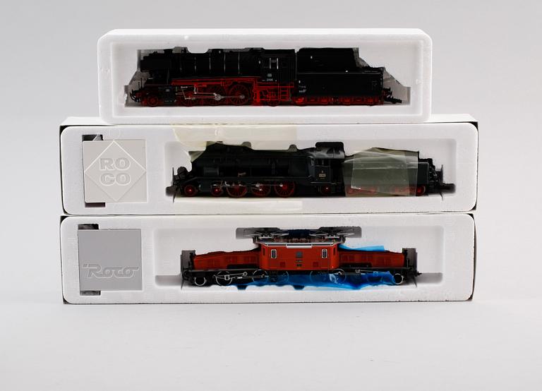 SAMLING MODELLTÅG, 4 delar, Roco, Österrike.