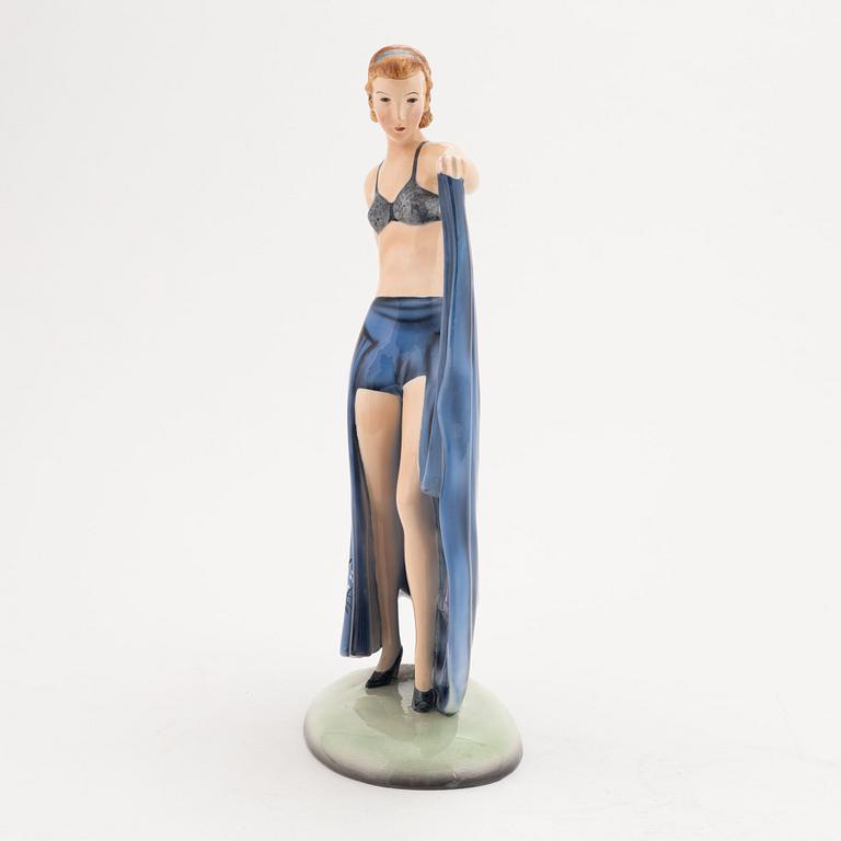 Stefan Dakon, a creamware figurine, Goldscheider, Austria, 1930's-50's.