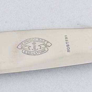 21 pieces of silver cutlery, Sweden, 1820-1896.