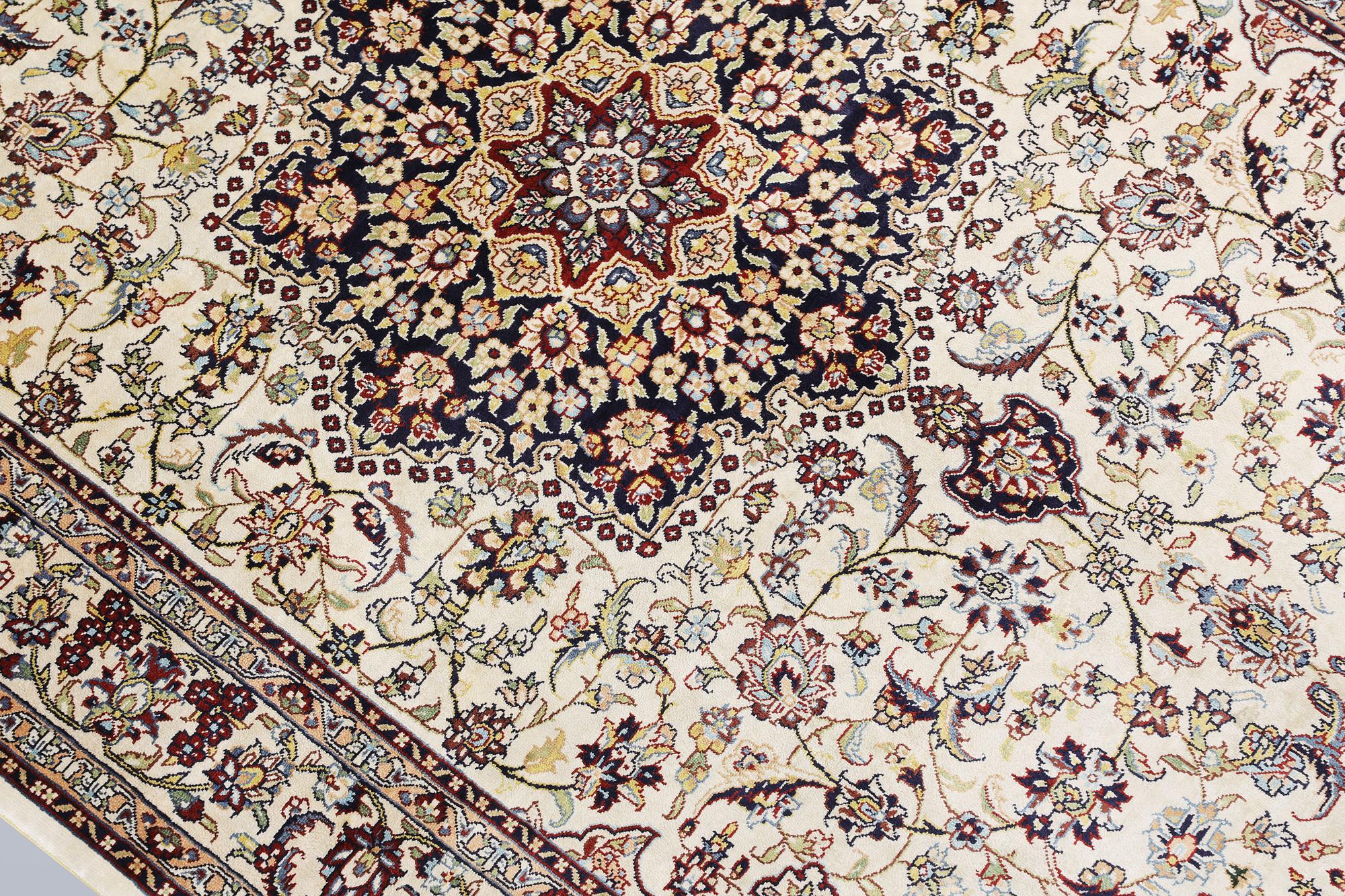 An Oriental silk rug, approx. 153 x 94 cm.
