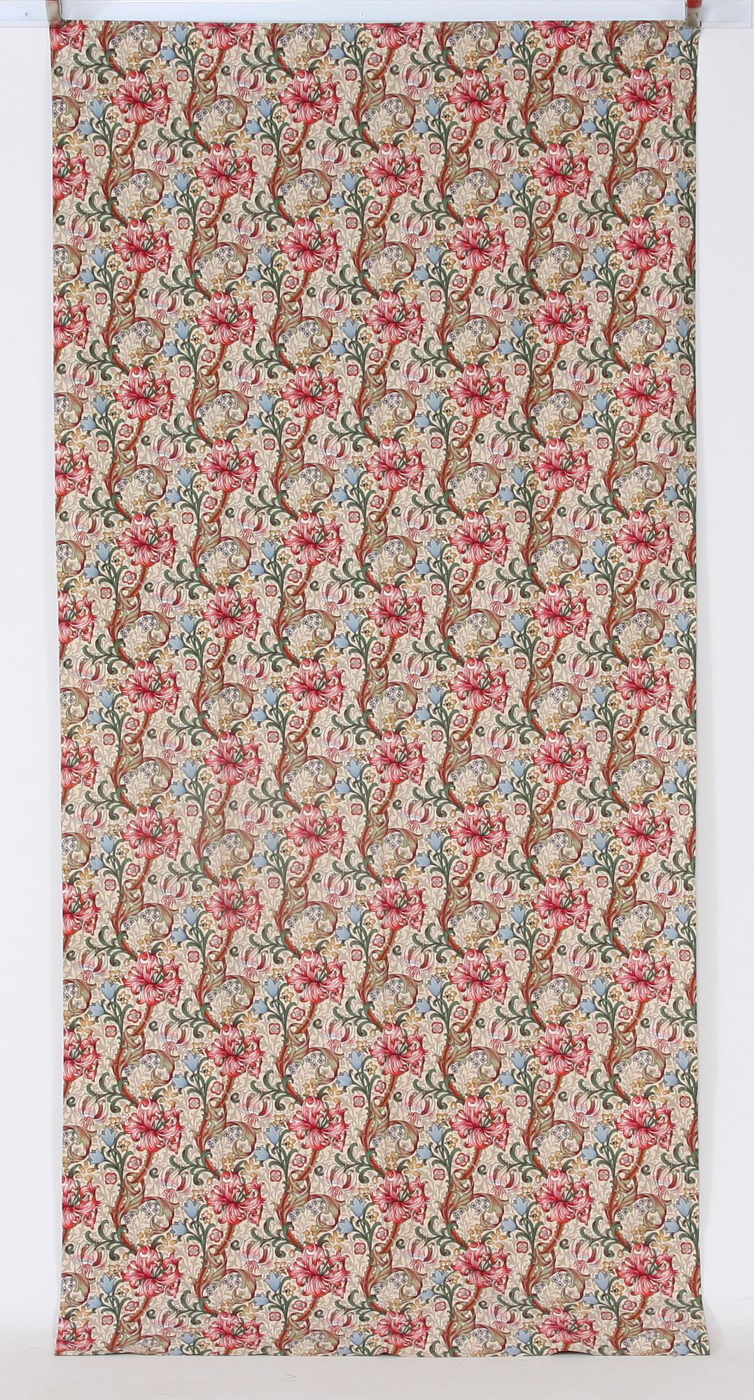 TEXTILIER, 8 st samt LAMPSKÄRM, Morris & Co.