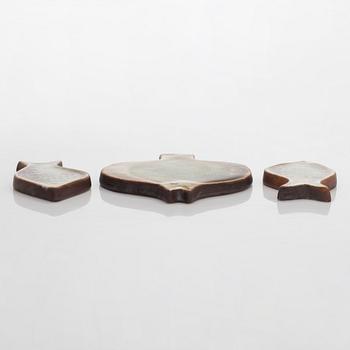 Gunvor Olin-Grönqvist, a set of eight ceramic wall decorations, all signed, for Arabia, Finland.