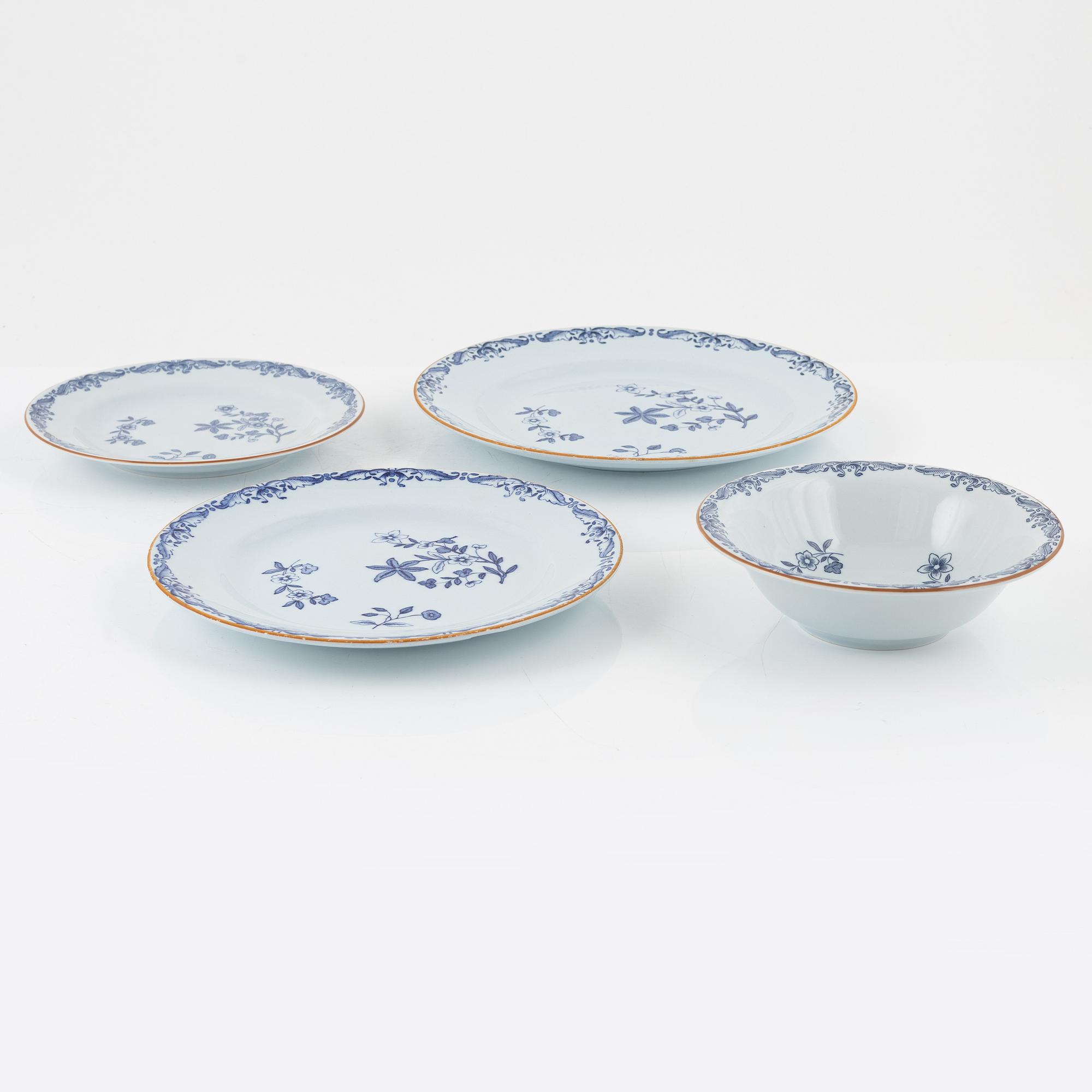 20 pieces of an 'East Indies' dinner service, Rörstrand, Sweden.