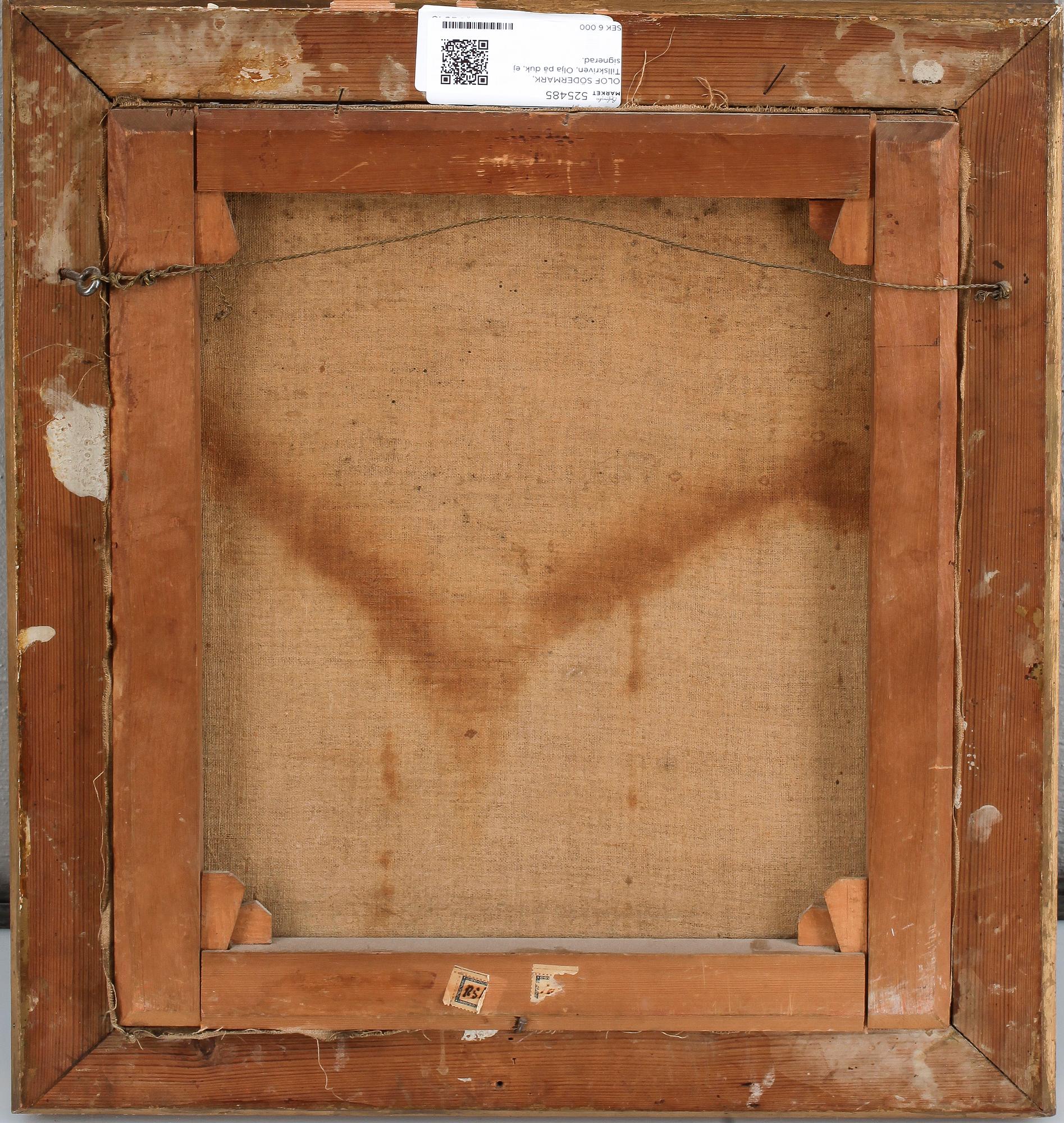 OLOF SÖDERMARK, Tillskriven, Olja på duk, ej signerad.