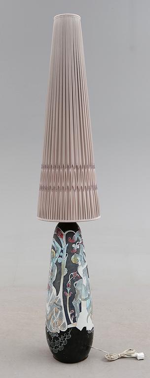 GOLVLAMPA, keramik, Marian Zawadzki, Tilgmans, 1959.