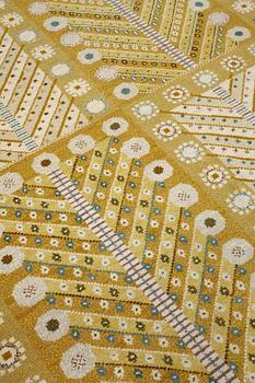 Marianne Richter, A CARPET, "Gula trädet", knotted pile, ca 236,5 x 178,5 cm, signed AB MMF MR.