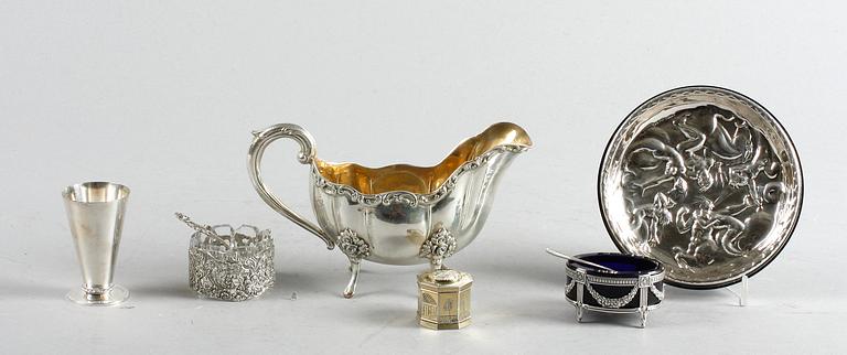 PARTI SILVER, 6 delar. Div mästare 1800/1900-tal.