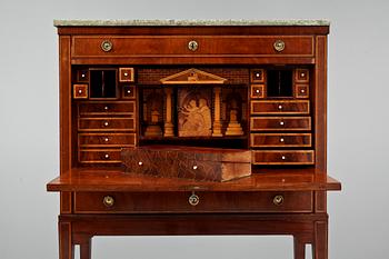 SEKRETÄR, gustaviansk stil, 1800-tal.