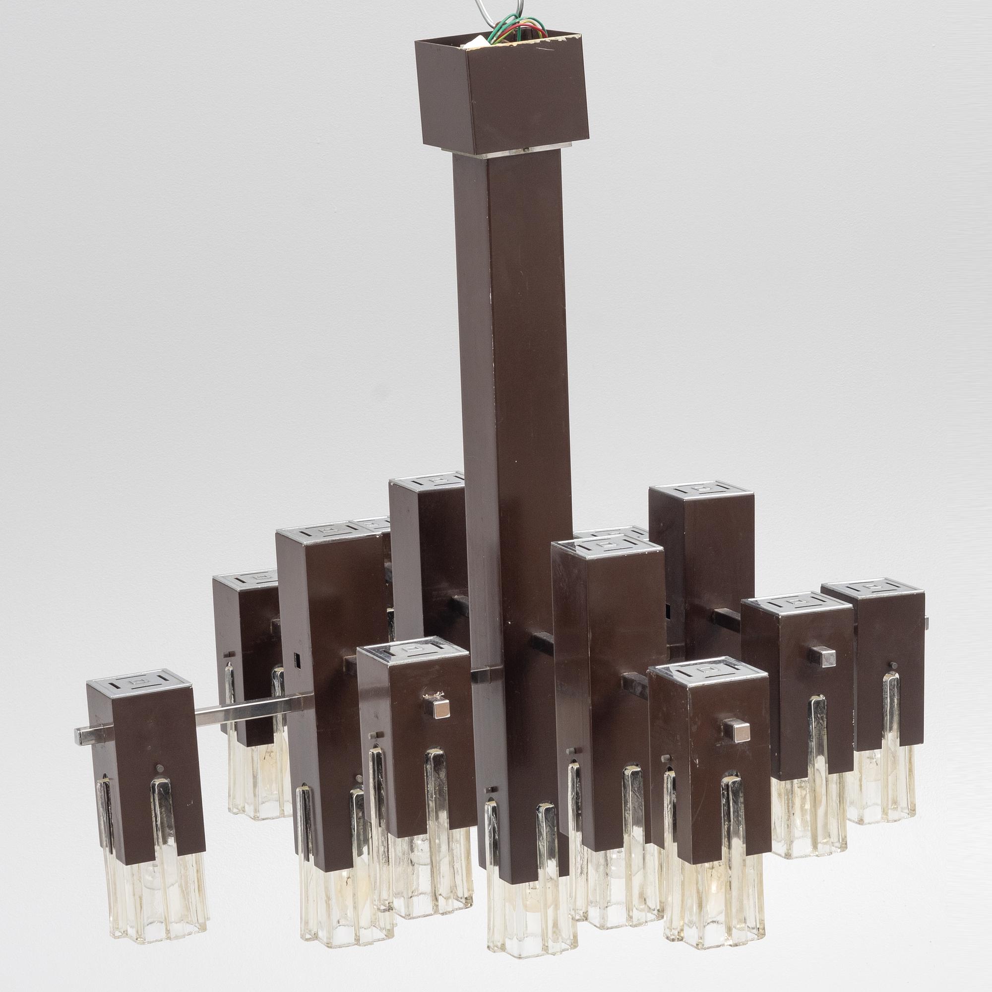 Gaetano Sciolari, a ceiling lamp, 1960s/70s.
