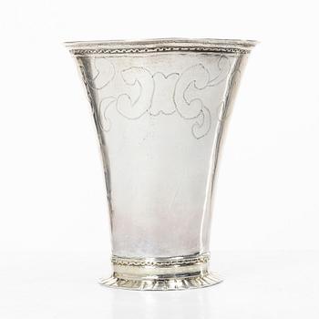 A Swedish silver beaker, mark of Carl Lemon the Elder, Uppsala 1734.